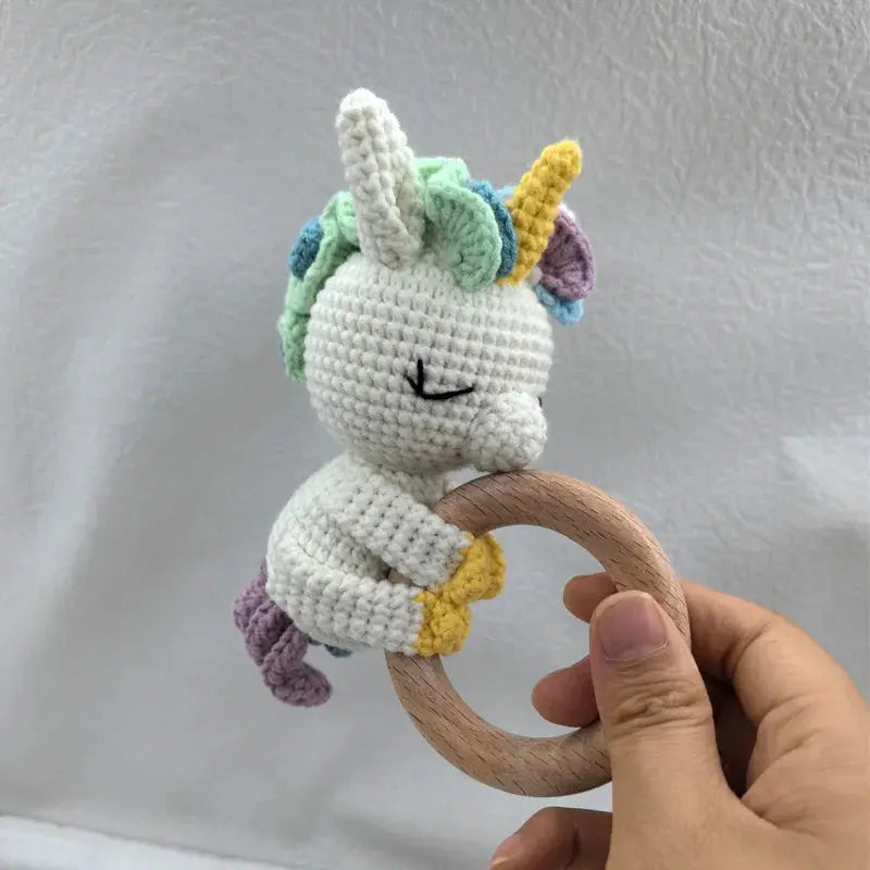 Baby Security Blanket Towel Feeding Bib Soft Towel Cotton Burping Cloth Infant Shower Gift Knitted Lovely Animal Rattle Sleep To Nova Trendz