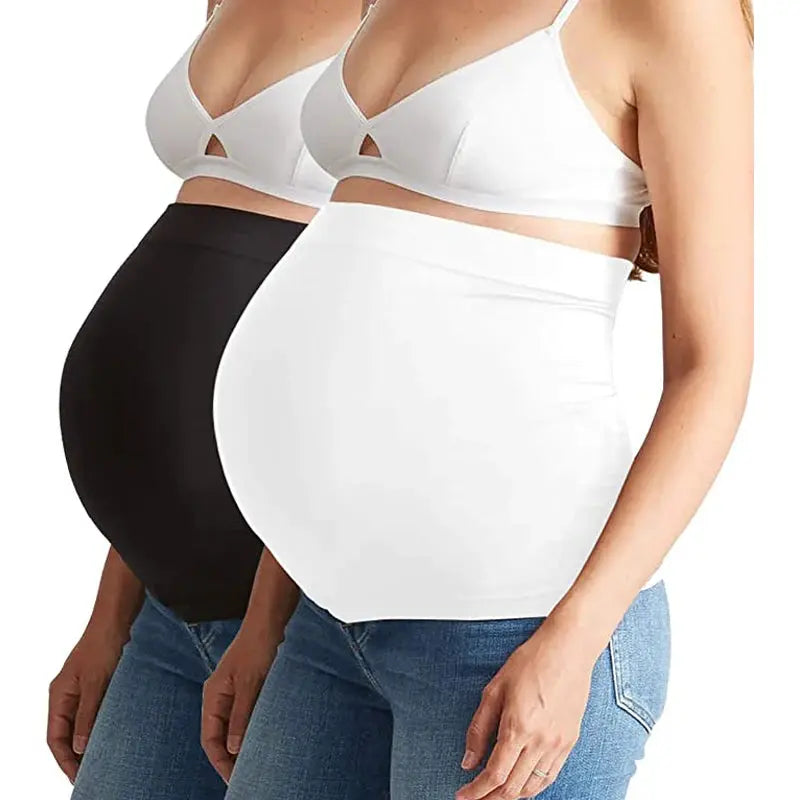 4packs Belly Band for Pregnancy,Maternity Pants and Jeans Extender for All Trimesters and Including Post Pregnancy Prenatal Care Nova Trendz