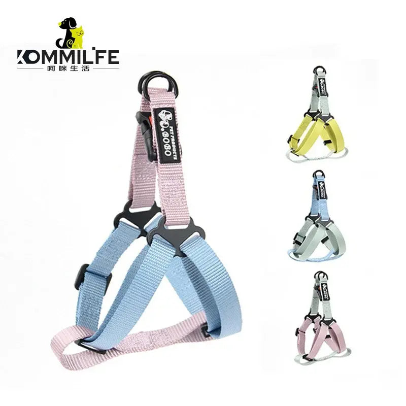 Adjustable Pet Harness for Small Medium Dogs Nylon Dog Harness Leash Set Puppy Harness Dog Accessories - Nova Trendz