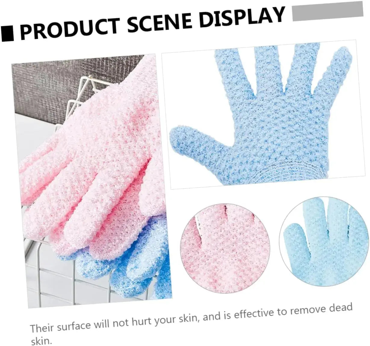 Bath scrub gloves, scrub gloves, body scrub gloves, body wash gloves, exfoliating gloves, facial scrub, facial scrub, bath spong Nova Trendz