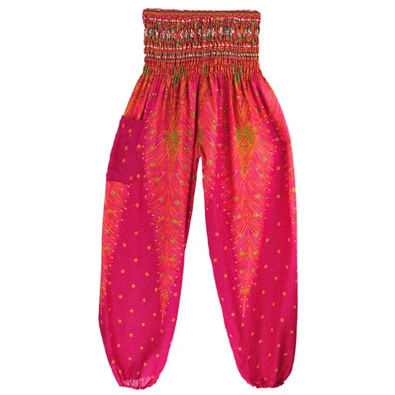 Yoga Pants Women Hippie Harem Printed Leggings Boho High Waisted Pantalone De Mujer Cintura Alta Calca Feminina Beach - Nova Trendz