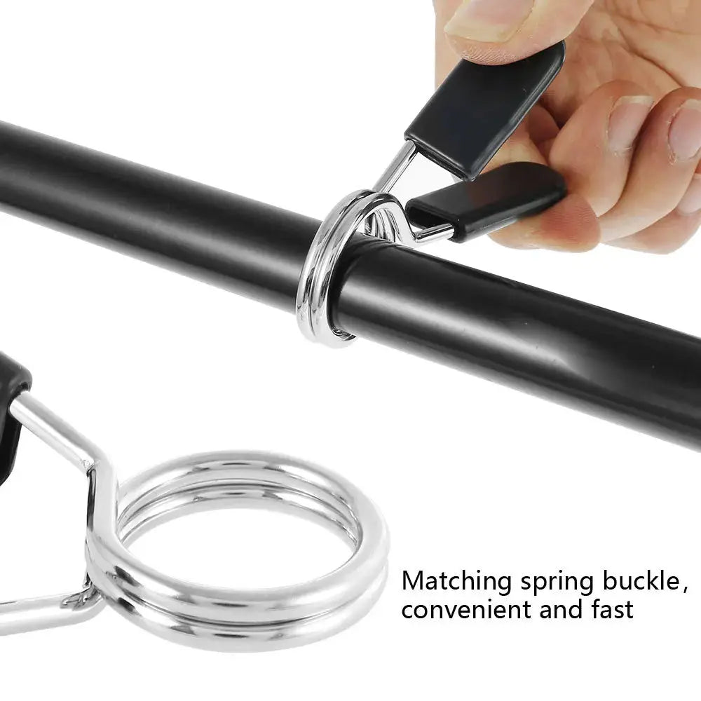 2pcs/lot 25/28/30mm Barbell Clamp Spring Collar Clip Gym Dumbbell Lock Standard Weight Lifting Kit Fitness Body Building Workout Nova Trendz