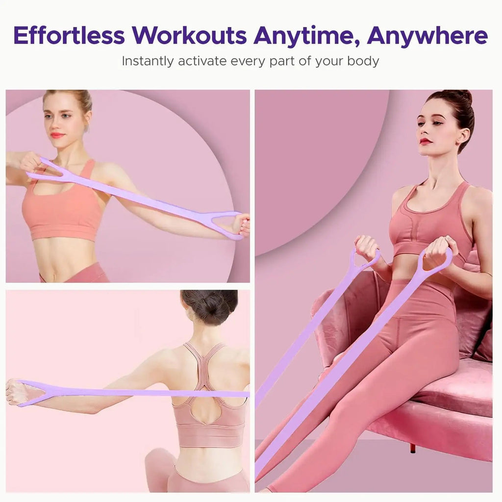 Pilates Ring Kit for Women, Home Workout Set with Magic Circle, Mini Ball, Ankle Bands & Yoga Socks for Fitness and Toning Nova Trendz