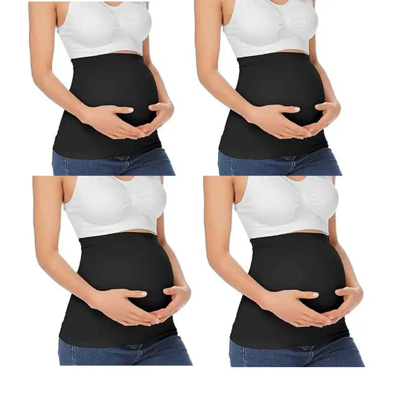 4packs Belly Band for Pregnancy,Maternity Pants and Jeans Extender for All Trimesters and Including Post Pregnancy Prenatal Care Nova Trendz