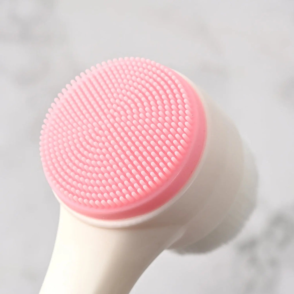 Silicone Facial Facial Cleansing Brush Manual Massage Facial Cleansing Brush Soft Bristles Silicone 3D Double-Sided Face Brushes Nova Trendz