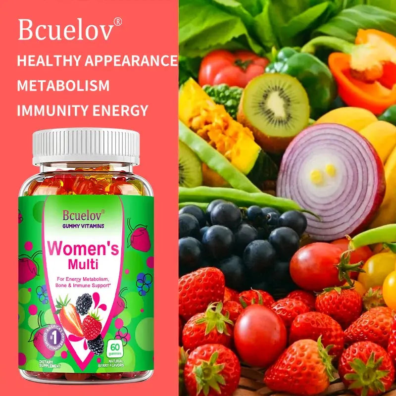 Women's Multivitamin Gummies - Energy, Mood, Hair Care, Skin Care, Support Energy Metabolism, Bone and Immune Health Nova Trendz