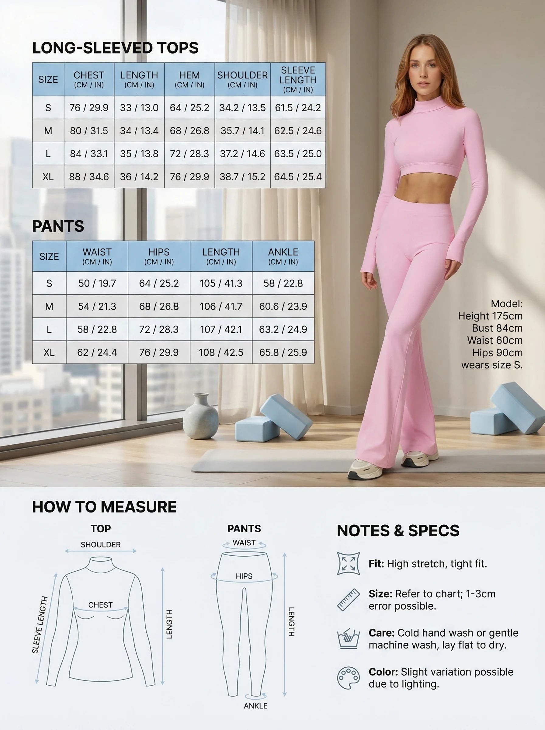 Women's Turtleneck Long Sleeve Yoga Set Back Cutout Flare Pants with Removable Pads Tummy Control Butt Lifting Gym Outfit Nova Trendz
