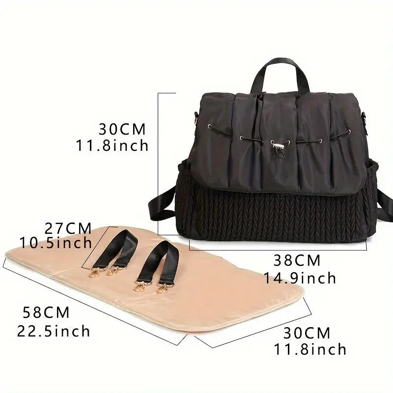 Large Capacity Mommy Diaper Bags Women's Hospital Newborn Nurse Bag Backpacks with changing mat Convenient Bab Nova Trendz