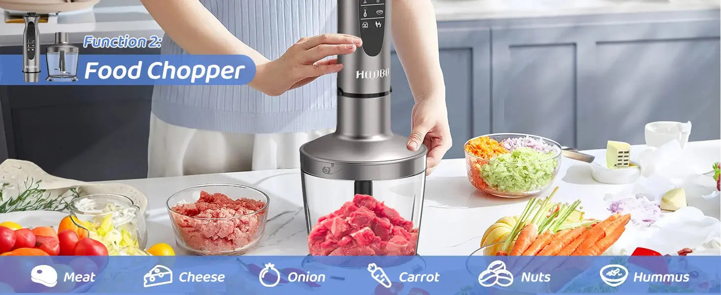1000 Watt Powerful Handheld Immersion Blender, Vegetable Meat Immersion Egg Beater For Smoothies, Sauces, Baby Food Soups Nova Trendz