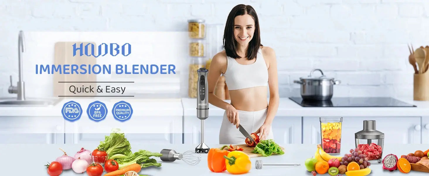 1000 Watt Powerful Handheld Immersion Blender, Vegetable Meat Immersion Egg Beater For Smoothies, Sauces, Baby Food Soups Nova Trendz