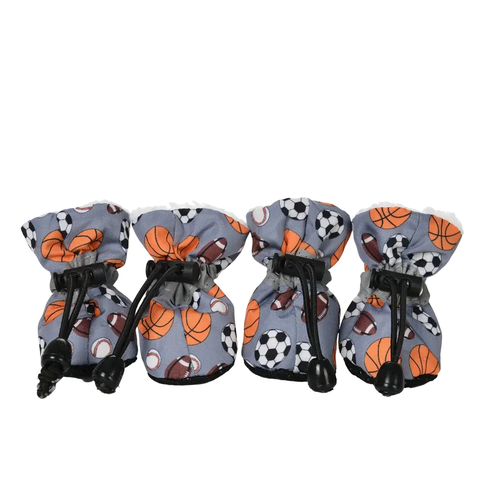 4pcs/set Durable Waterproof Winter Pet Dog Shoes Anti-slip Thick Pet Footwear Puppy Dogs Socks Booties - Nova Trendz