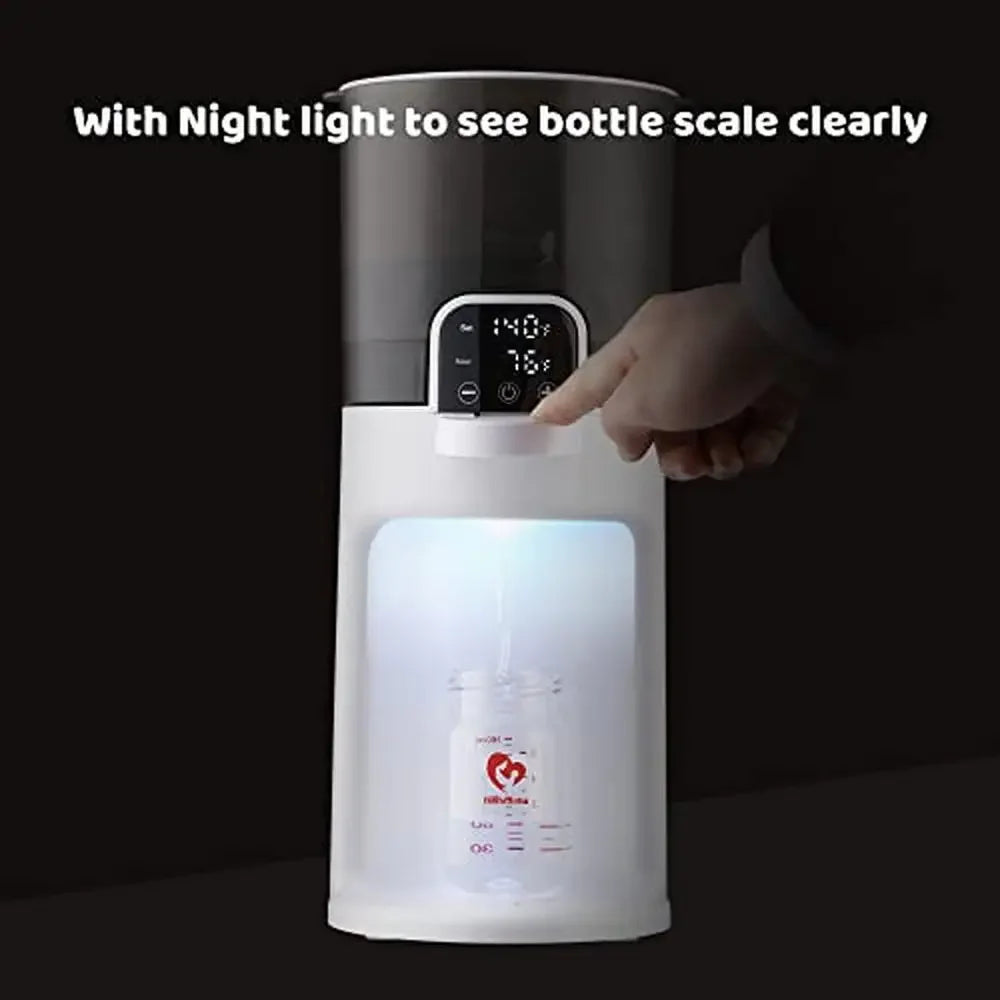 Instant Baby Bottle Warmer Water Dispenser LED Touch Display Night Light Large Capacity Food Grade Multipurpose Easy Cleaning