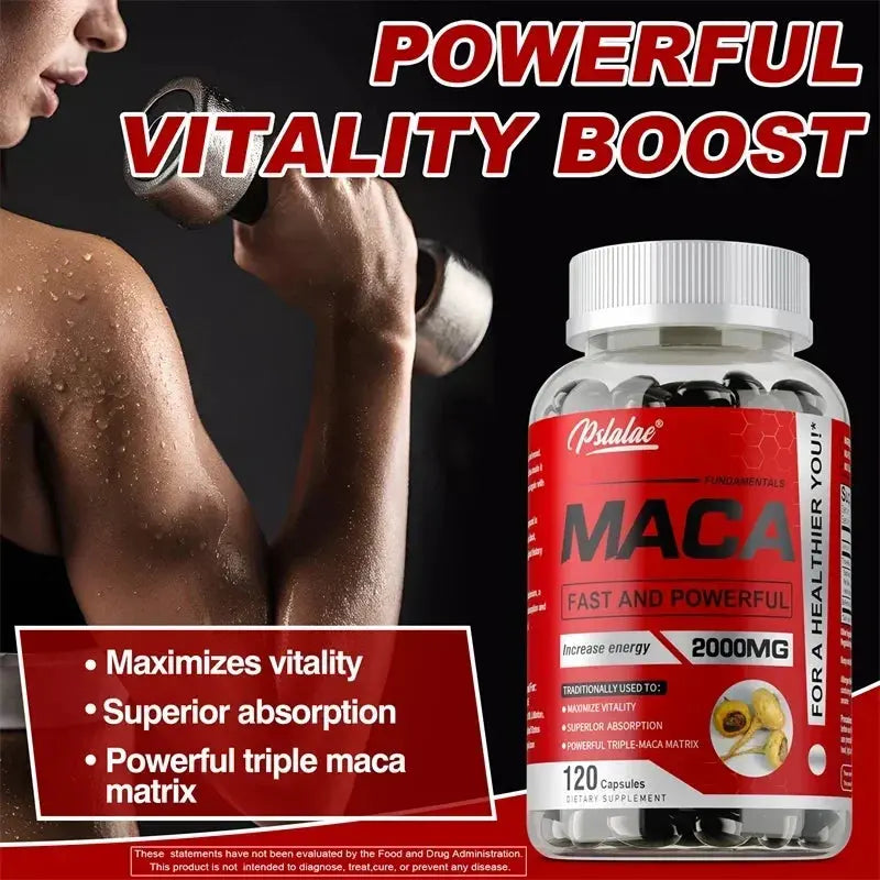 Maca Root Capsules - Improves Vitality and Performance, Enhance Energy, Builds Muscle and Strength Nova Trendz