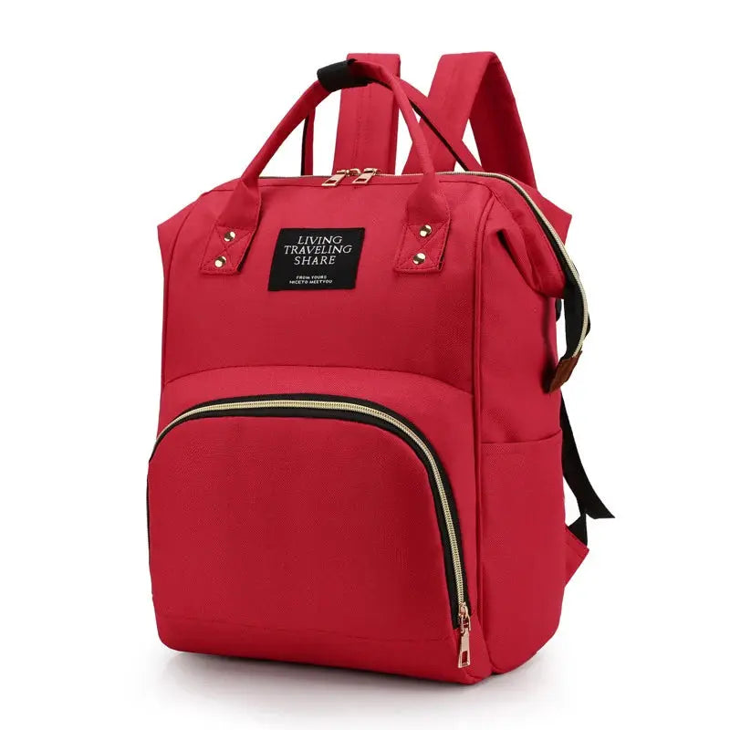 Large Capacity Canvas Mummy Bag Multifunctional Baby Bottle Thermal Insulation Travel Storage Bag Fashion Mummy Bag Hanging Bag Nova Trendz