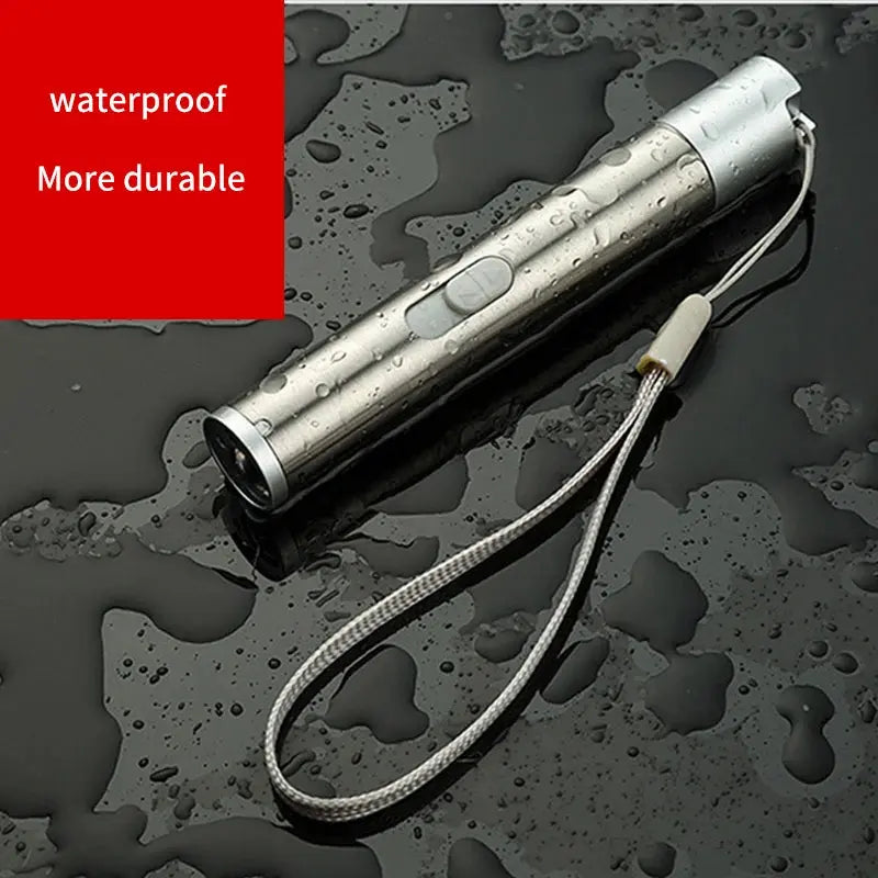 Pointers USB Charging Rechargeable 3-in-1 Flashlight Red Camping Lamp Multifunctional Toy UV Props Pet Training Nova Trendz
