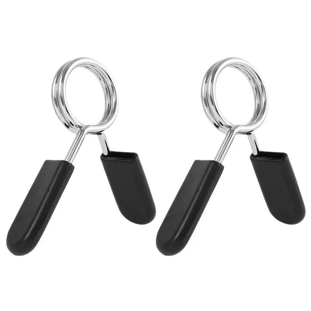 2pcs/lot 25/28/30mm Barbell Clamp Spring Collar Clip Gym Dumbbell Lock Standard Weight Lifting Kit Fitness Body Building Workout Nova Trendz