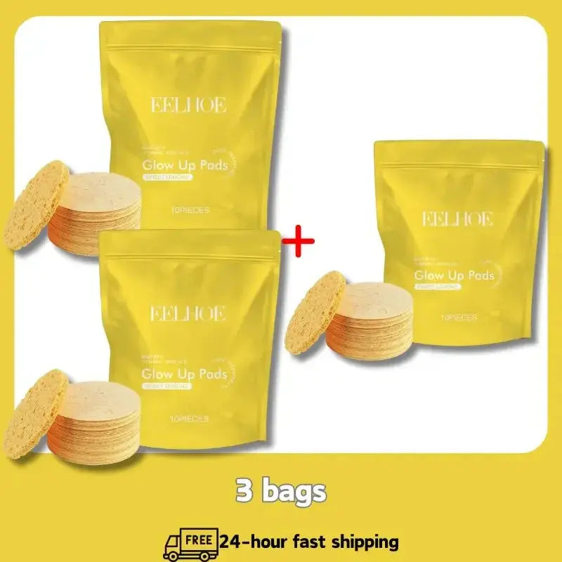Turmeric Kojic Acid Cleansing Pads Exfoliating Pads Facial Sponges Removes Dirt Cleansing Exfoliating Daily Cleansing Skin Care Nova Trendz