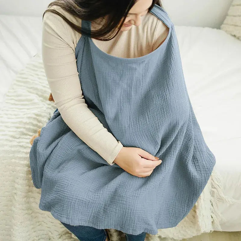 Cotton Mother Cape Blanket Nursing Apron Carseat Stoller Cover Lactation Maternity Clothes for Baby Breastfeeding Accessories Nova Trendz
