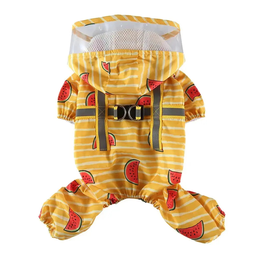 Dog Raincoat Dog Hooded Poncho 4 Legs Dog Rain Jacket with D Leash Ring Waterproof Dog Rain Clothes for Small Medium Dogs Nova Trendz