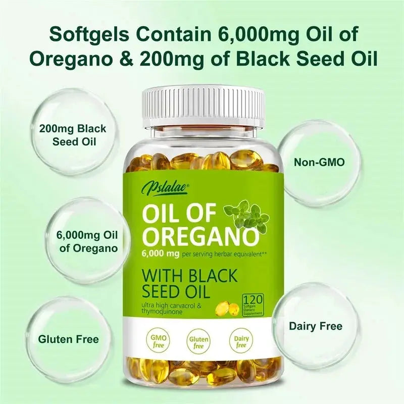 Oregano Oil Softgels - Balance Intestinal Flora, Promotes Digestion, Supports Gut, Digestive & Immune Health Nova Trendz