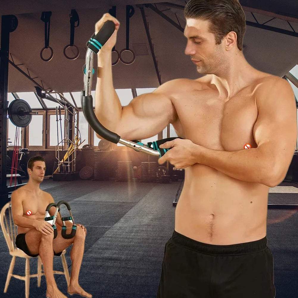 Wrist Strength Trainer Adjustable U-Shaped Arm Trainer Home Fitness Chest Expander Twister Arm Exerciser Hand Gripper Strengths Nova Trendz