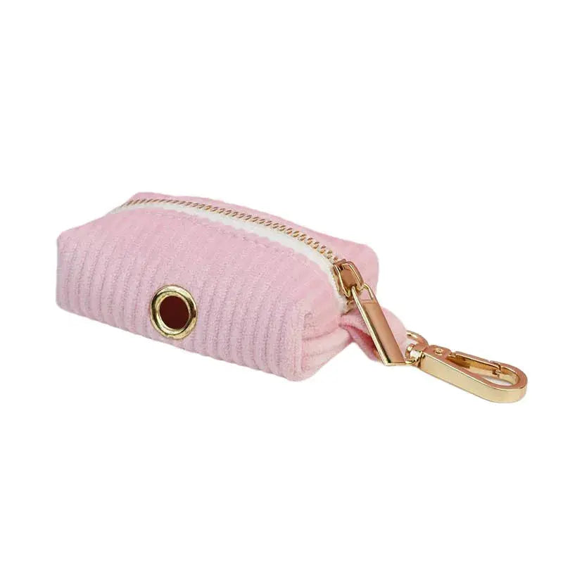 Pink Corduroy Dog Collar And Leash Set For Dogs Custom Engraved Nameplate Pet Supplies Dog Leash Corduroy07 - Nova Trendz