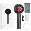 3 Modes Electric Vibration Massage Comb Red Light Therapy Hair Growth Massage Scalp Brush Oil Liquid Applicator Head Massager - Nova Trendz