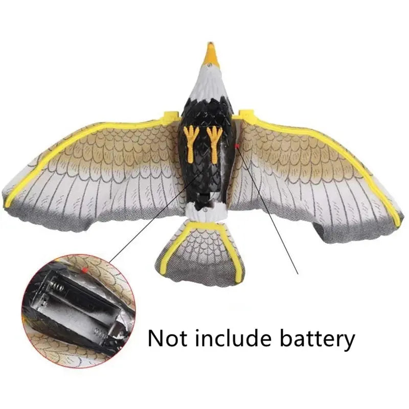Simulation Bird Interactive Cat Toys Electric Hanging Eagle Flying Bird Cat Teasering Play Cat Stick Scratch Rope Pet Toys - Nova Trendz