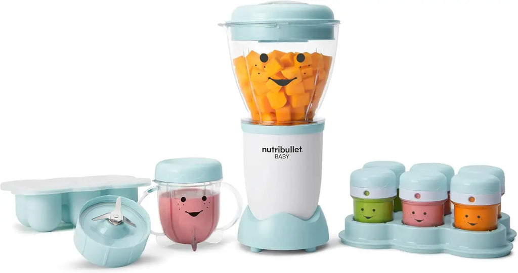 NBY-50100 Baby Complete Food-Making System, 32-Oz, White, Blue, Clear Nova Trendz