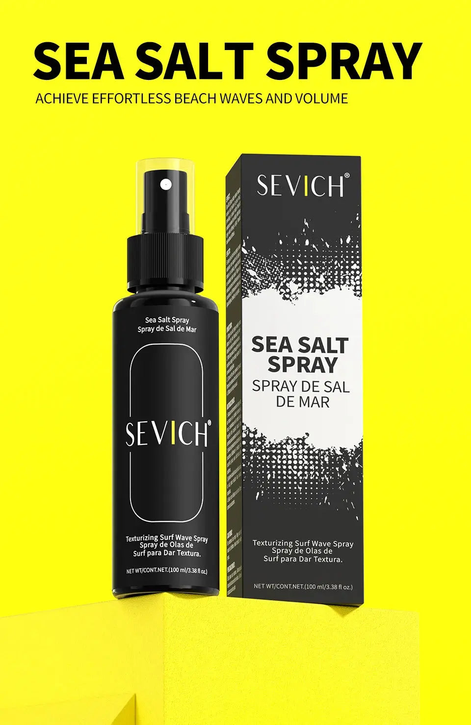 100ml Natural Sea Salt Spray For Hair Men Women Instant Texture Volume Hair Volume Powder Long-Lasting Hold Wave Hair Spray Set Nova Trendz