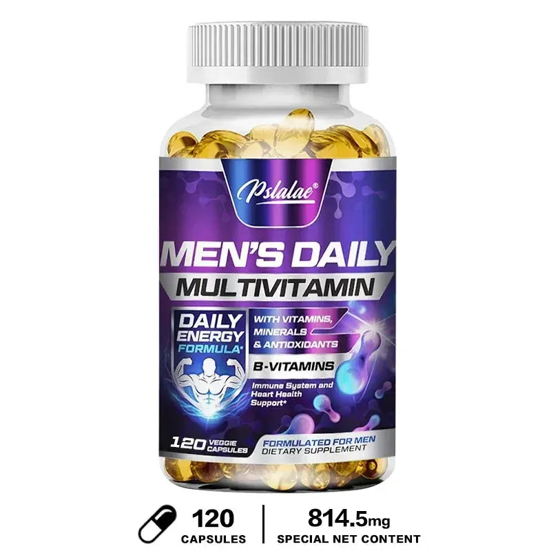 Men's Daily Multivitamin Supplement - Provides Cognitive Brain Health, Energy and Stamina, and Muscle Mass Vegan Nova Trendz
