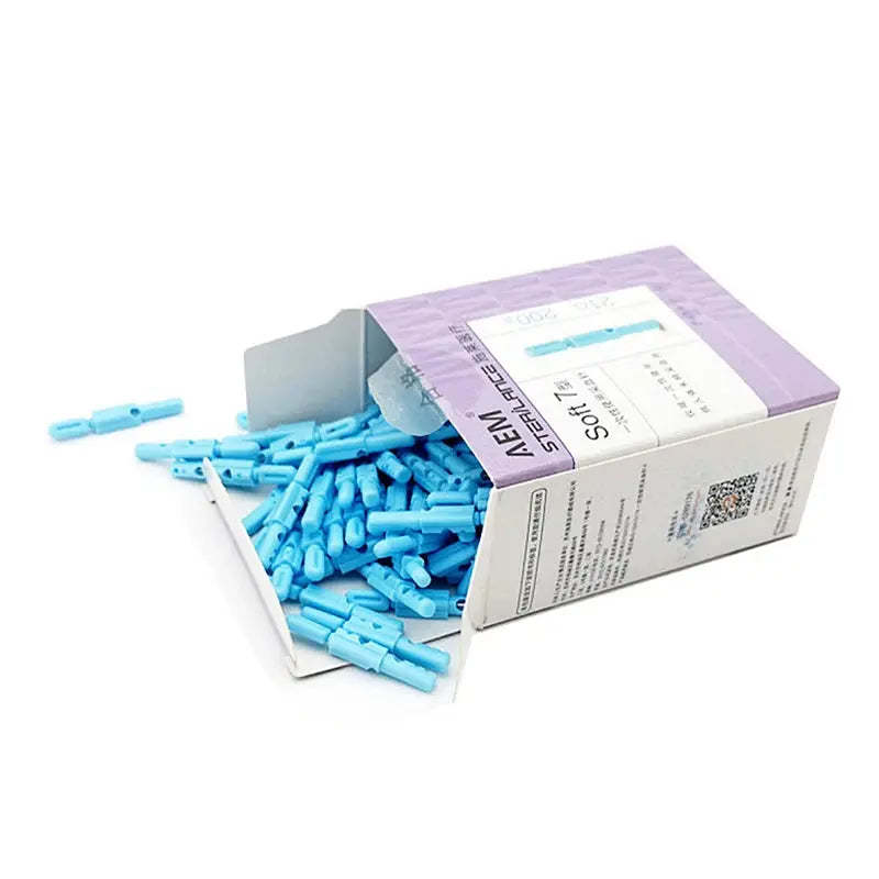 200Pcs 21G Soft Blood Glucose Medical Collecting Lancet Needles Diabetes Tests Nova Trendz