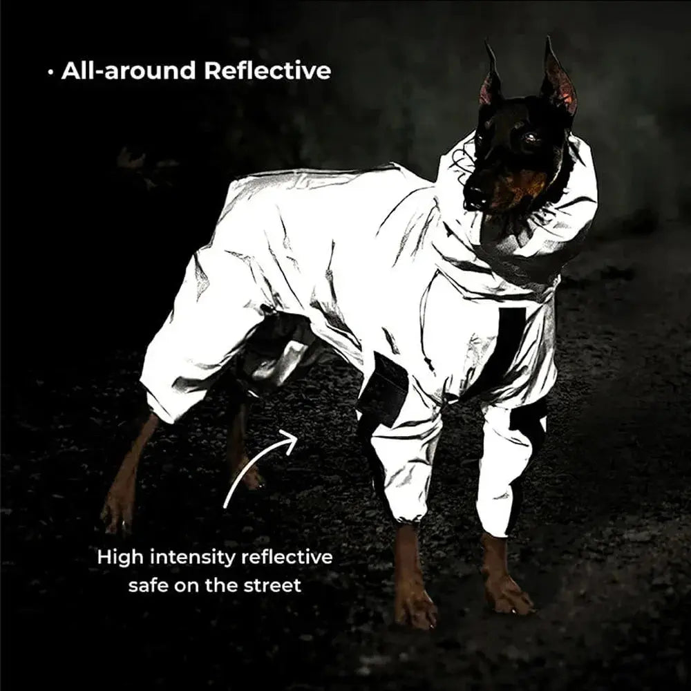 Reflective Full Body Dog Jumpsuit Waterproof Raincoat Sunscreen Outdoor Jacket for Small to Large Dogs Pet Supplies - Nova Trendz