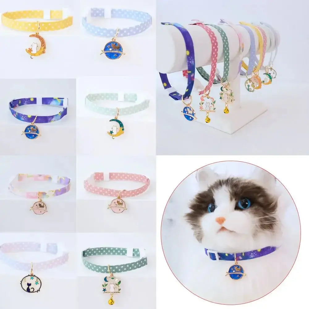 1PC Cute Kitten Collar Pet Cat Safety Necklace Breakaway Adjustable Cats Collar Puppy Collar Cat Pendant Puppy Cat Pet Supplies Nova Trendz