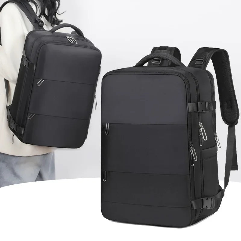 Mummy Bag Nappy Backpack Large Capacity Multifunction Cabin Bag with Shoe Storage Multilayer Separation Waterproof Diaper Bags