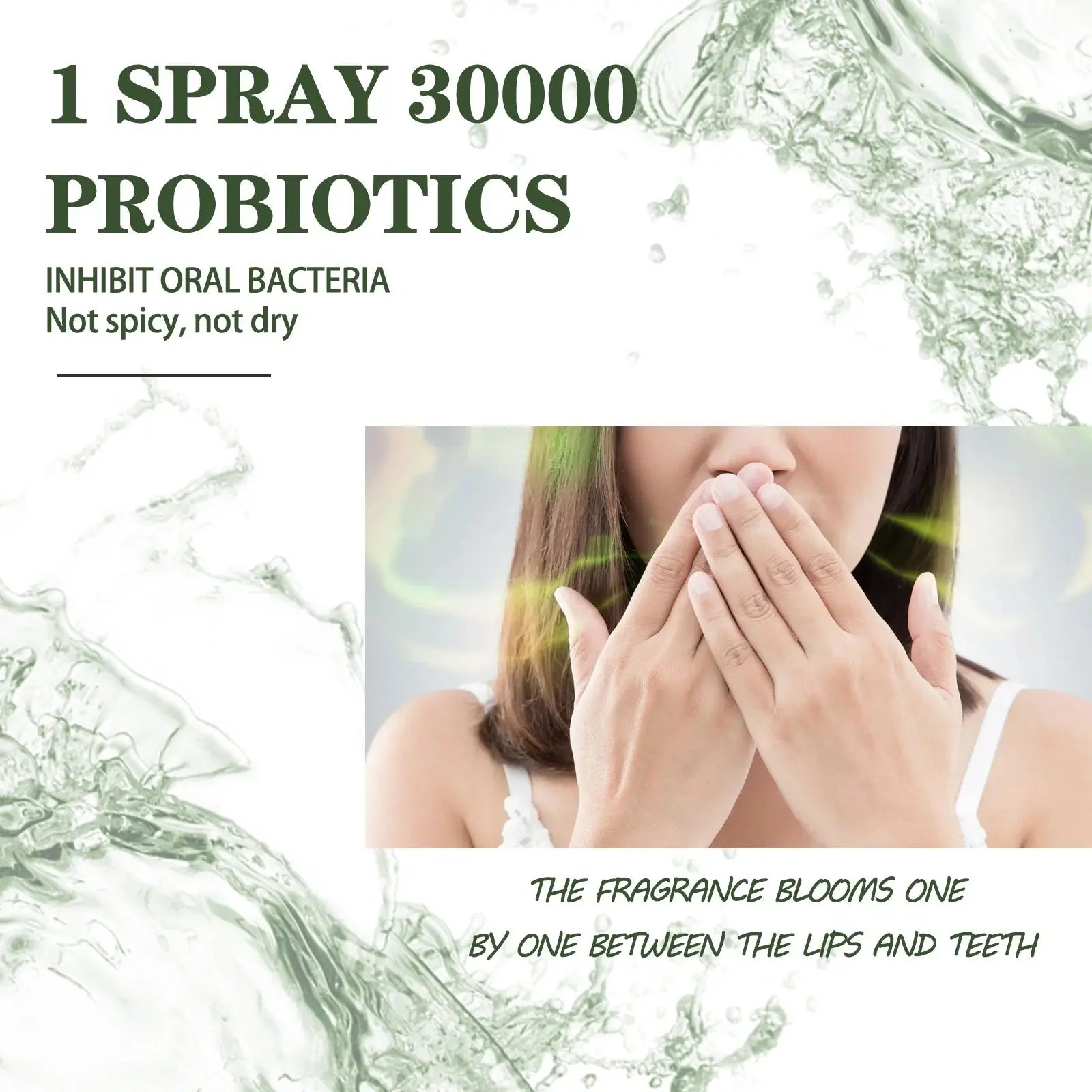 Probiotic Breath Freshener Oral Spray Natural Formula Portable Effective in Removing Bad Breath Mint Flavored Mouth Spray - Nova Trendz