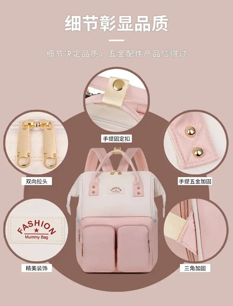 Multifunctional Large-capacity Mommy Bags for Outings Travel Backpack Waterproof Portable Mother and Baby Bag Women's Backpack Nova Trendz