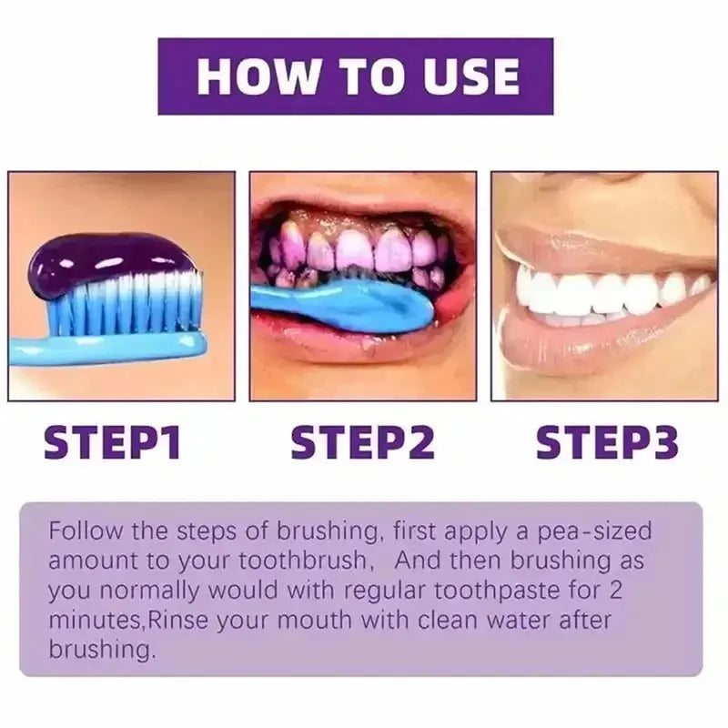 Teeth Whitening Toothpaste 5d Tooth Whitener Strips Oral Hygiene Cleaning Dental Bleaching Tools Fresh Breath Dentistry Care New - Nova Trendz