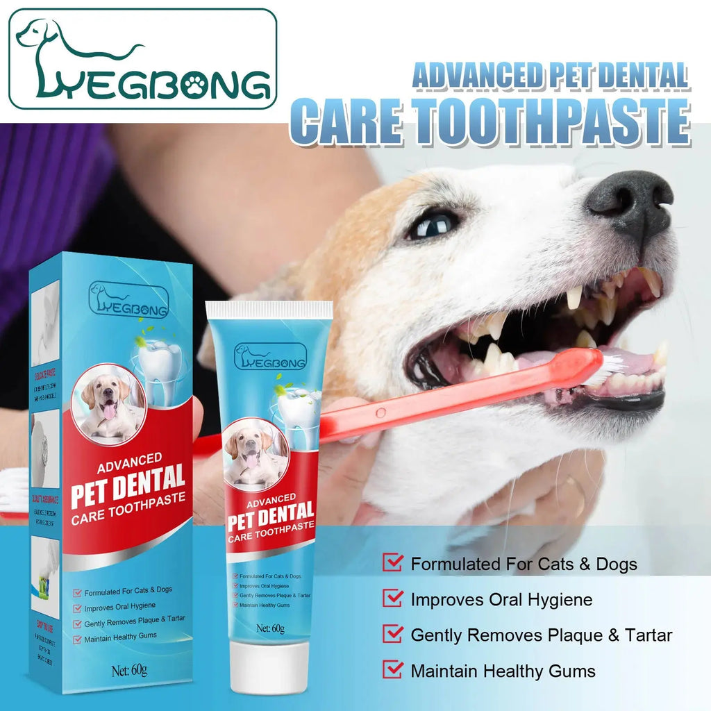 Pet Oral Care Toothpaste–Cleans Tartar&Plaque for Dogs,Freshens Breath&Deodorizes Mouth,Prevents Tartar,Edible for Cats&Dogs Nova Trendz
