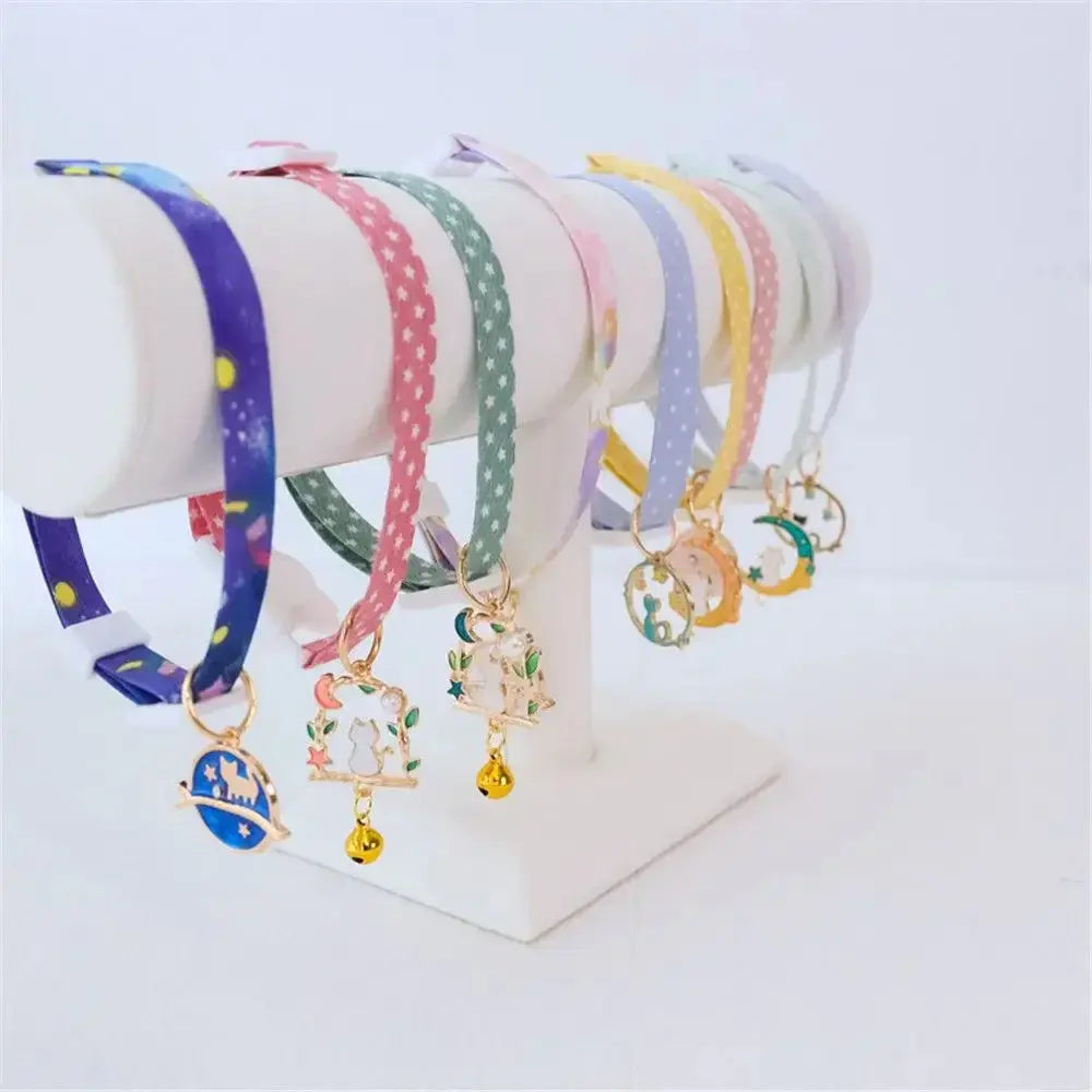 1PC Cute Kitten Collar Pet Cat Safety Necklace Breakaway Adjustable Cats Collar Puppy Collar Cat Pendant Puppy Cat Pet Supplies Nova Trendz