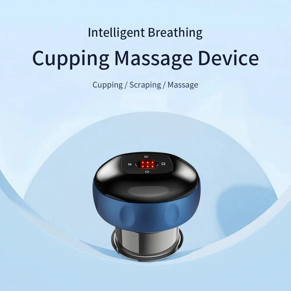 Body Scraping Massage Smart Electric Vacuum Cupping Heating Suction Cup Device Back Neck Arm Massger 6/12 Level Cupping Nova Trendz
