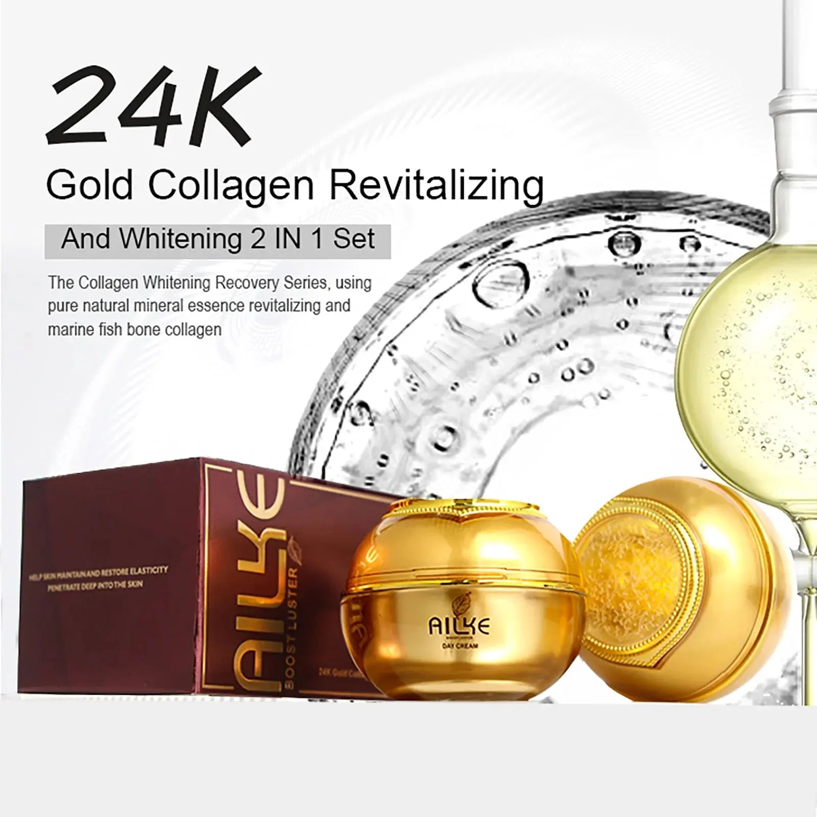 AILKE Whitening Skin Care Set, Reduce Wrinkles, Dark Spots, Anti-Aging, Women Wholesalers Beauty Cosmetics for All Skin Types Nova Trendz