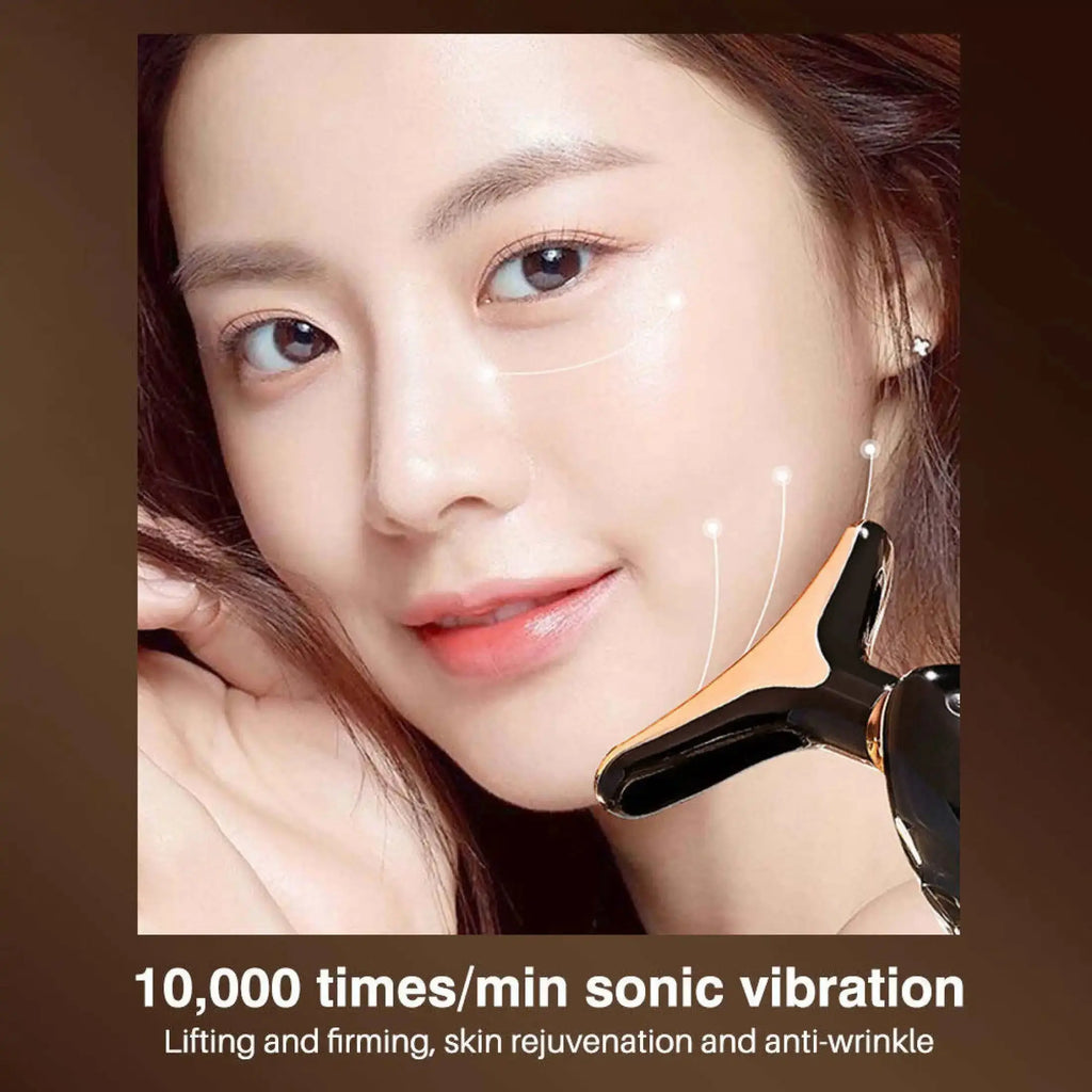 3-in-1 Microcurrent Facial Massager for Face, Neck & Eye Area Nova Trendz