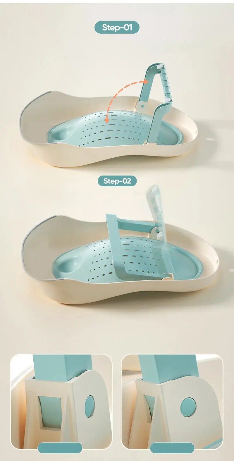 Simple Baby Bath Tub Rack Foldable Bathtub for Babies Bathtubs Anti Slip Holder Newborn Shower Net Seat Infants Care Accessories Nova Trendz