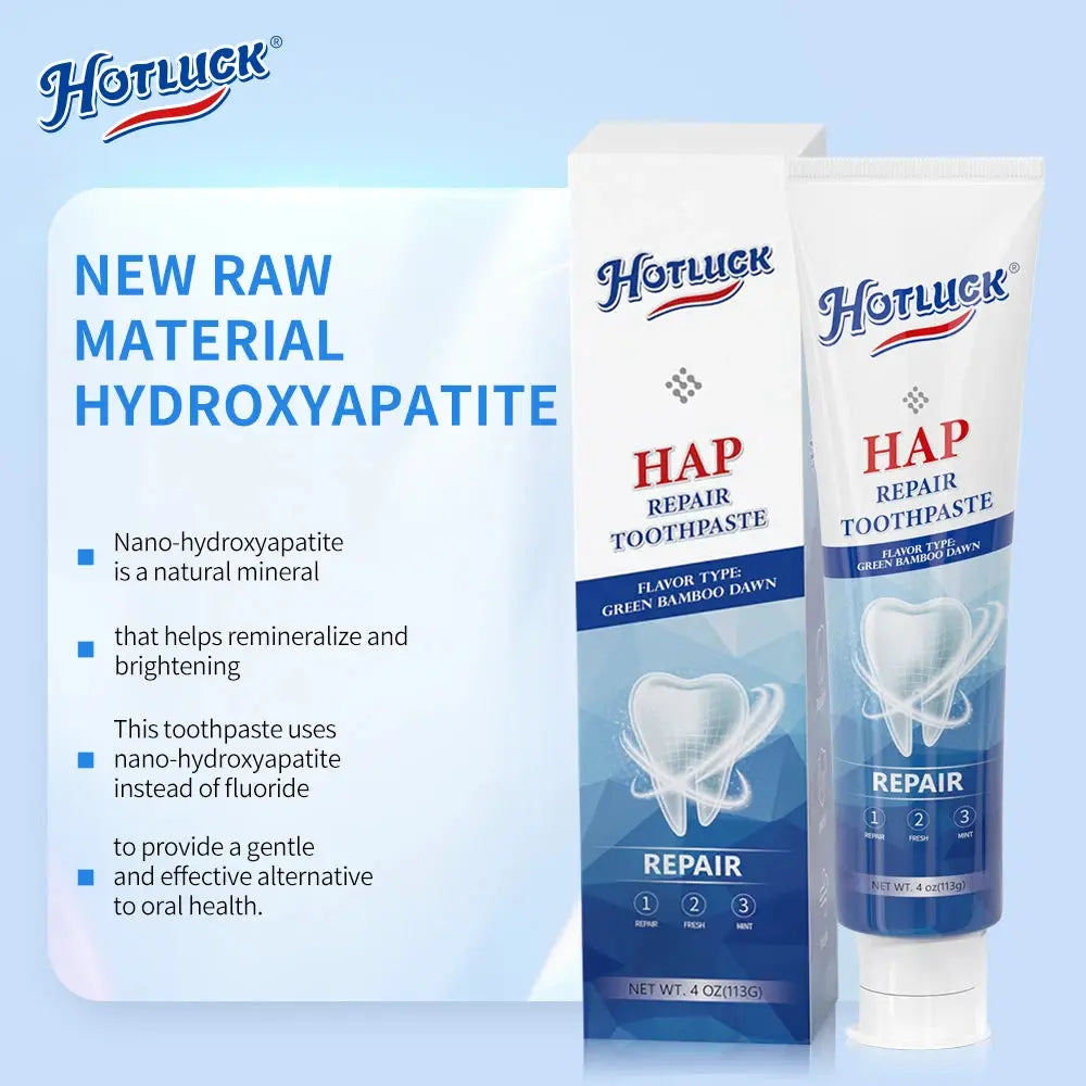 Hotluck Fluoride Free Nano Hydroxyapatite Toothpaste for & Sensitive Relief, Whitening, SLS Free, Natural Peppermint.Made in Chi - Nova Trendz