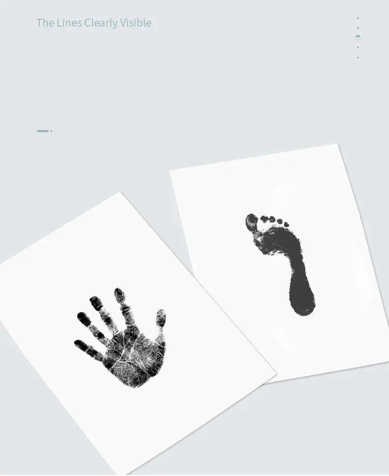 Newborn Baby DIY Hand And Footprint Kit Ink Pads Photo Frame Handprint Toddlers Souvenir Accessories Safe Clean Baby Shower Gift Nova Trendz