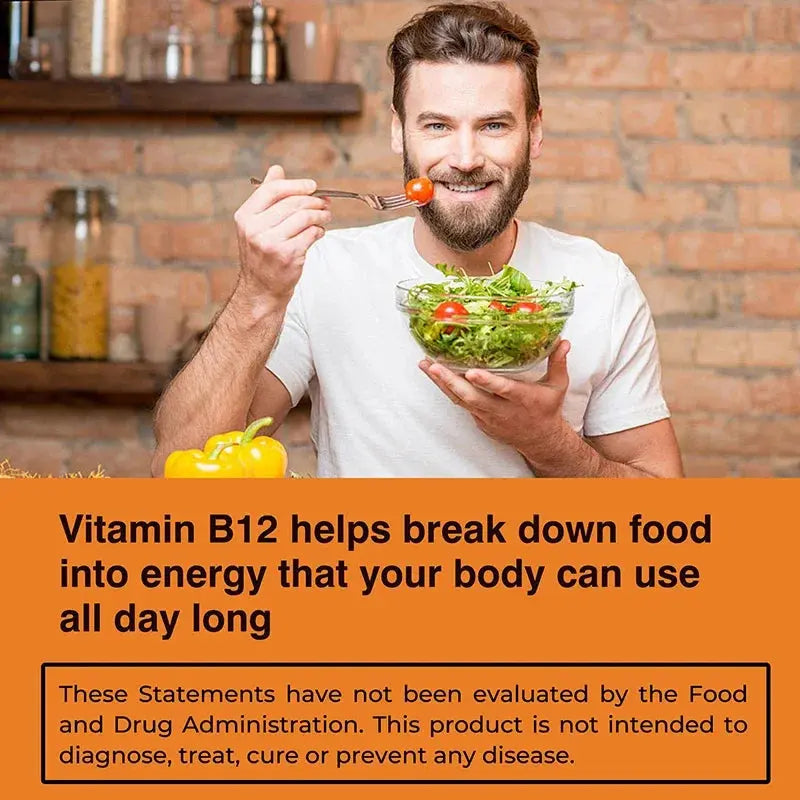 Vitamin B12 1000mcg - Supports Energy Metabolism, Mood and Nervous System Health Nova Trendz
