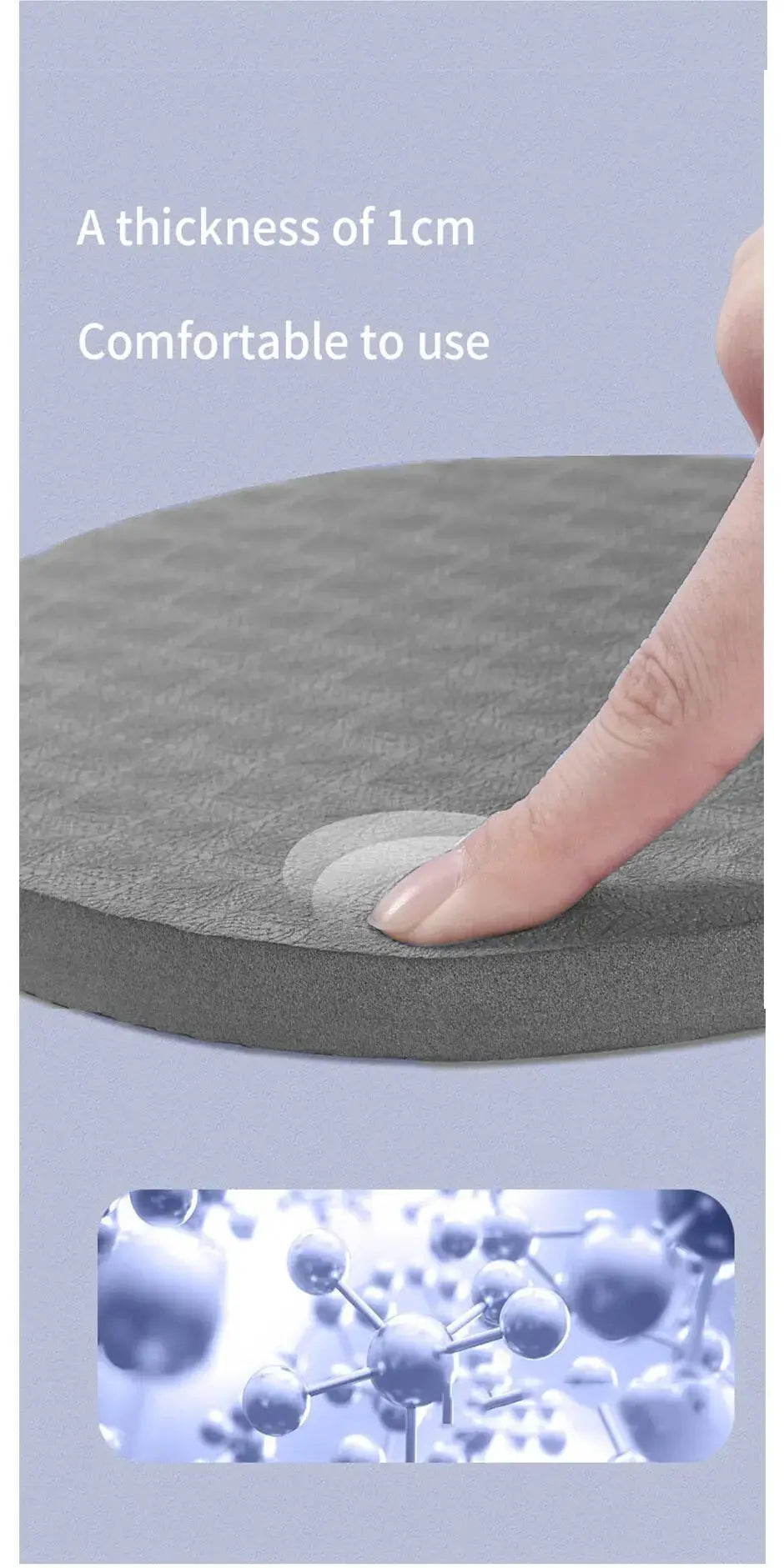 Yoga Knee Pads 2 Pack, Yoga Knee Cushion Thick Exercise Pads for Knees Elbows Wrist Hands Head Foam Pilates Kneeling Pad Nova Trendz
