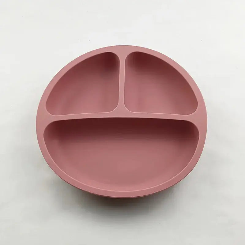 Baby Safe Silicone Dining Plate Suction Cartoon Children Dishes Feeding Toddler Training Tableware Retro Kids Smile Face Bowl Nova Trendz