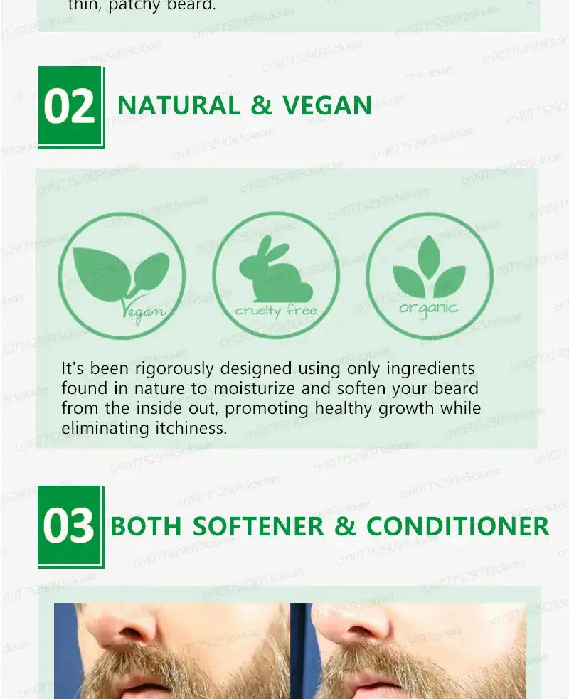 The most effective beard growth essence in 2025, grow a thick beard in 7 days. Chest hair, leg hair, beard and hair growth Nova Trendz